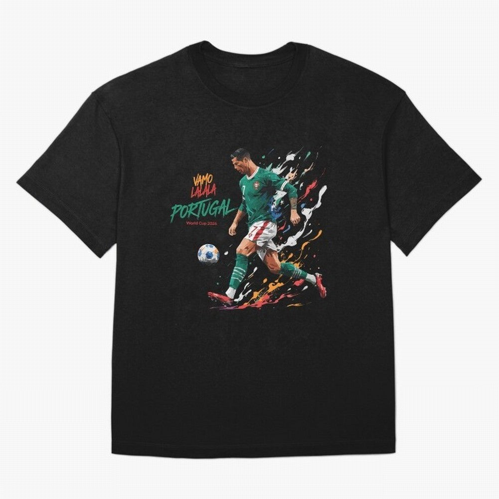 Portugal CR7 Fan World Cup 26 Oversized T-Shirt Remember Iconic Moments from FIFA World Cup 2026 Group Stage Spirit, Filled with Argentina, Messi and Cristiano Ronaldo, Stadium Chants, National Pride, Trophy Dreams and Unforgettable Football