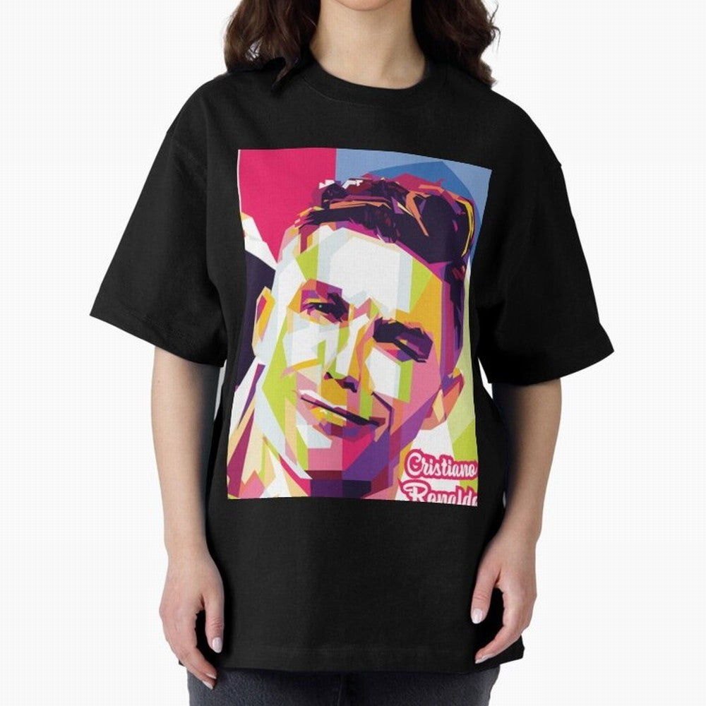 Cristiano Ronaldo Cristiano Ronaldo Oversized T-Shirt Elevate FIFA World Cup 2026 USA Canada Mexico Spirit, Connected to Portugal, Messi, Neymar and Mbappe, Fan Favorite Moments, National Team Passion, Big Match Drama and Soccer History; Perfect