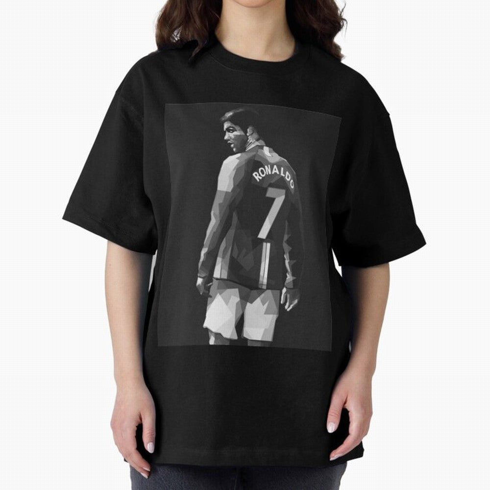 Cristiano Ronaldo Cristiano Ronaldo Oversized T-Shirt Experience the FIFA World Cup 2026 USA Canada Mexico Journey through CR7 Highlights, England Pride, Vintage Soccer Flavor, Modern Football Stars, National Flags and Final Night Emotion; Perfect