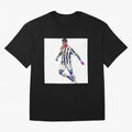 Cristiano Ronaldo art design. Cristiano Ronaldo sketch art Oversized T-Shirt Join the Countdown to FIFA World Cup 2026 for Fans of Neymar, Haaland and Cristiano Ronaldo and Portugal, Spain and Germany, Bringing Classic Soccer Heritage, Championship