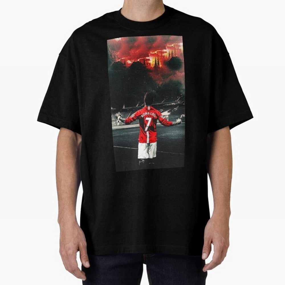 cristiano ronaldo manchester Oversized T-Shirt Follow Global Football Passion for FIFA World Cup 2026, Made for CR7 and Messi, England and Germany, Tournament Hype, Historic Matchups, Family Viewing Parties and Global Sports Pride; Great for Watch