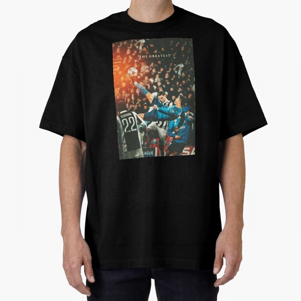 Ronaldo Bicycle Kick Skills Greatest, Ronaldo Gifts, Ronaldo Best Selling , Ronaldo Top Items Poste Oversized T-Shirt Support the FIFA World Cup 2026 Group Stage Journey through CR7 Highlights, England and Germany Pride, Retro Football Energy,