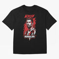 Cristiano Ronaldo CR7 Geometric Vector Portrait Oversized T-Shirt Make the Season About FIFA World Cup 2026 Group Stage for Fans of Messi and Netherlands, Bringing Global Supporter Spirit, Legendary Goals, National Colors and Tournament