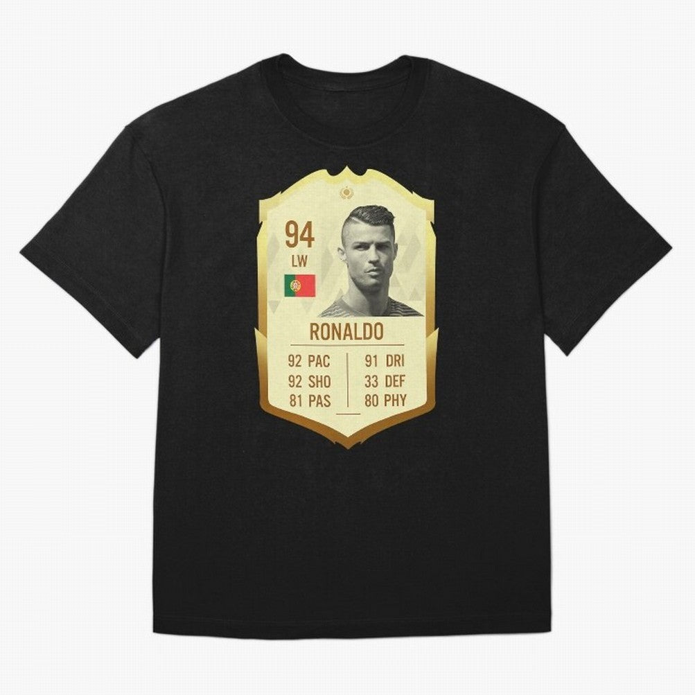 Cristiano Ronaldo Ultimate Card Oversized T-Shirt Share the Excitement of FIFA World Cup 2026 for Fans of Messi, CR7 and Mbappe and Argentina, Bringing Supporter Pride, Iconic Celebrations, Legendary Names and Global Match Day Energy; Created for