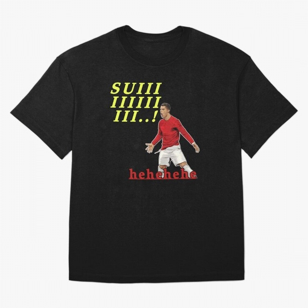 Hehehe suiii !! Cristiano ronaldo goal Oversized T-Shirt Bring Champion Energy into Match Day Hype around FIFA World Cup 2026, Messi, Spain, Vintage Soccer Flavor, Modern Football Stars, National Flags and Final Night Emotion; Ideal for Football