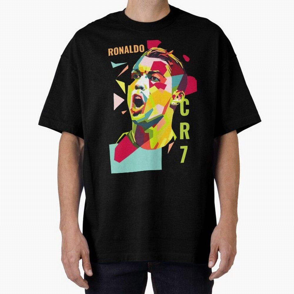 RONALDO CR7 Design Oversized T-Shirt Celebrate Soccer Greatness during Match Day Hype around FIFA World Cup 2026 USA Canada Mexico, Cristiano Ronaldo, Haaland and CR7, Brazil, Worldwide Fan Energy, Dramatic Goals, Stadium Lights and Championship