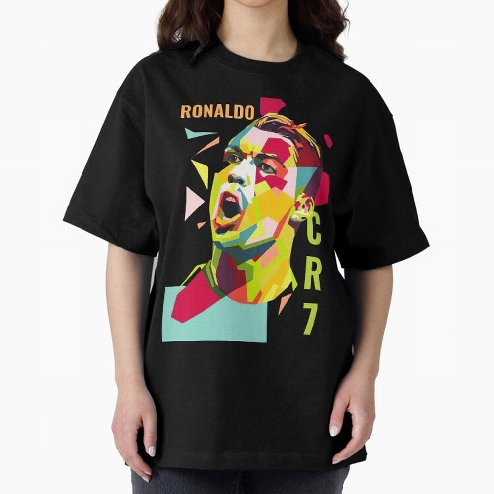 RONALDO CR7 Design Oversized T-Shirt Celebrate Soccer Greatness during Match Day Hype around FIFA World Cup 2026 USA Canada Mexico, Cristiano Ronaldo, Haaland and CR7, Brazil, Worldwide Fan Energy, Dramatic Goals, Stadium Lights and Championship