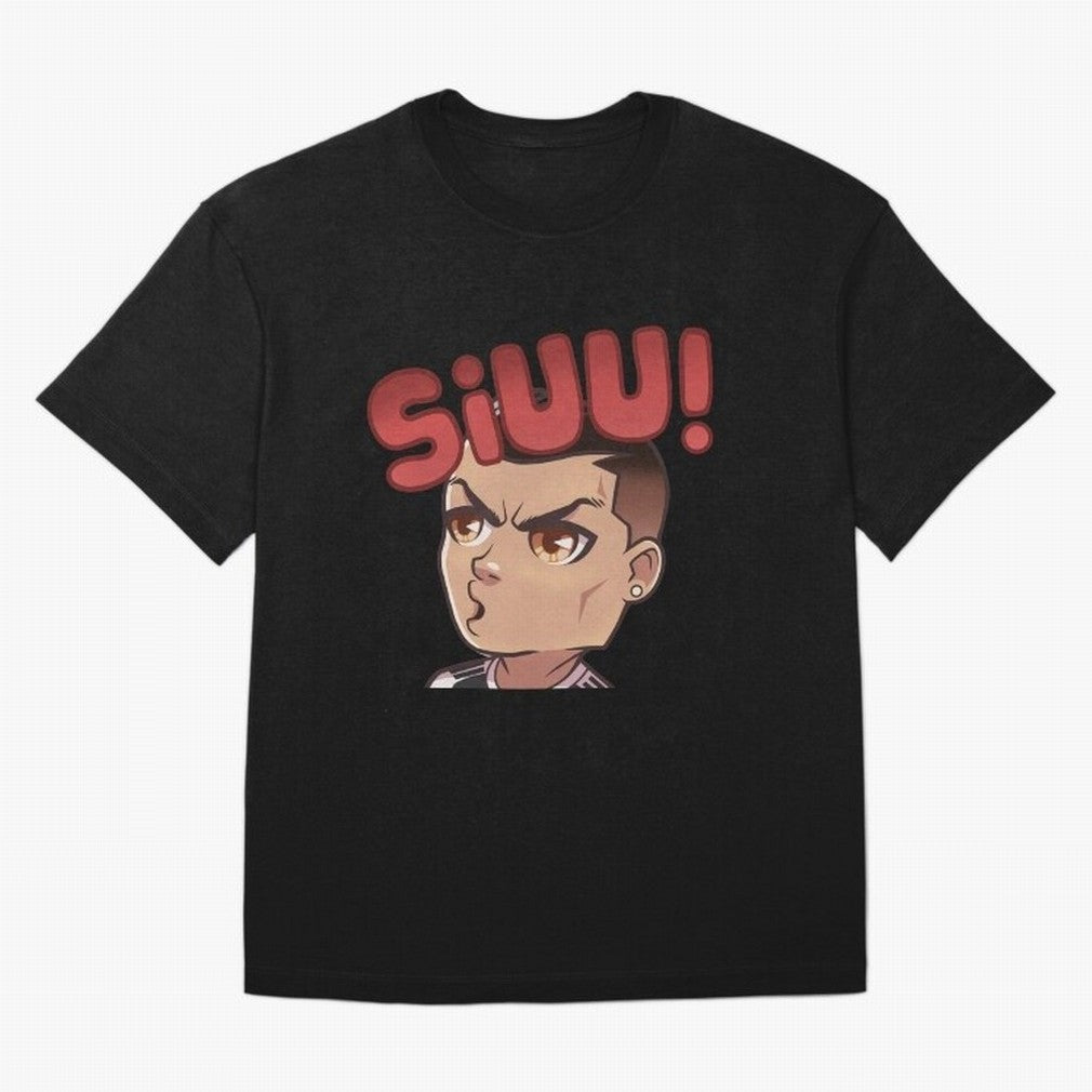Cristiano Ronaldo Siuuu Oversized T-Shirt Cheer for Match Day Hype around FIFA World Cup 2026 USA Canada Mexico, Cristiano Ronaldo, Haaland and CR7, Argentina, Sports Nostalgia, International Competition, Famous Players and Unforgettable Victories;