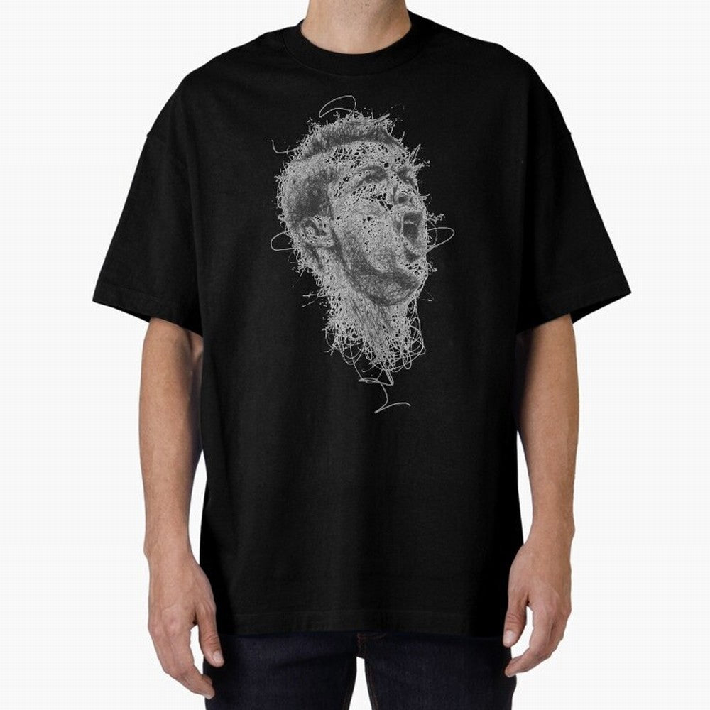 Painting Ronaldo Art Oversized T-Shirt Make Every Kick Count in Match Day Hype around FIFA World Cup 2026, Haaland, Portugal, Spain and Germany, Match Day Excitement, Supporter Culture, Golden Goals and Global Football Passion; Great for Supporters