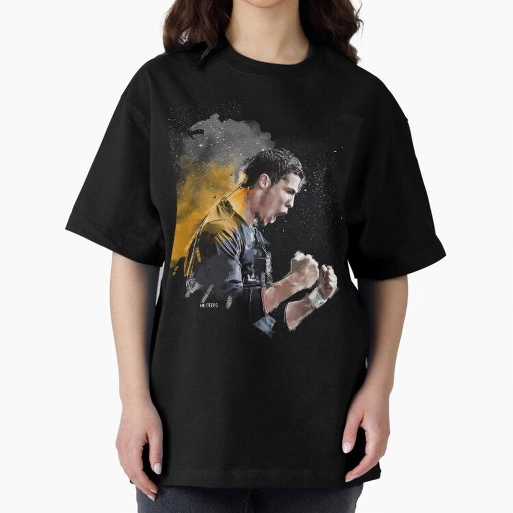 CRISTIANO RONALDO PAINTING Oversized T-Shirt Experience Global Football Passion for FIFA World Cup 2026 USA Canada Mexico, Made for CR7, Brazil, Portugal and Argentina, Soccer Culture, Superstar Moments, National Team Dreams and Competitive Fire;