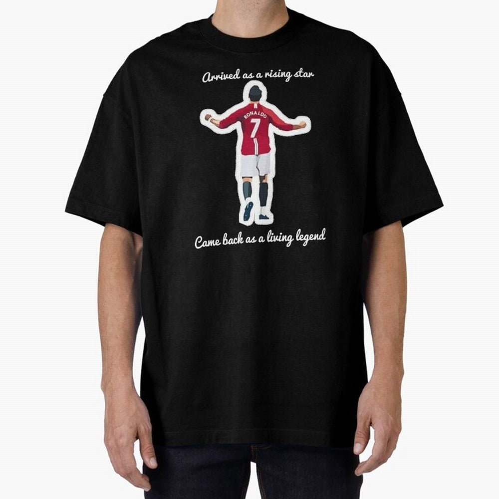 Cristiano Ronaldo Manchester United Siu Siuuu MUFC Oversized T-Shirt Step into FIFA World Cup 2026 USA Canada Mexico Driven by CR7 and Messi, Argentina and Brazil Energy, Worldwide Fan Energy, Dramatic Goals, Stadium Lights and Championship