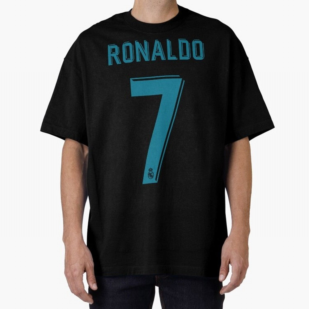 Cristiano Ronaldo 2018 Oversized T-Shirt Celebrate Soccer Greatness during Match Day Hype around FIFA World Cup 2026 USA Canada Mexico, Haaland, Argentina, France and Brazil, Global Supporter Spirit, Legendary Goals, National Colors and Tournament