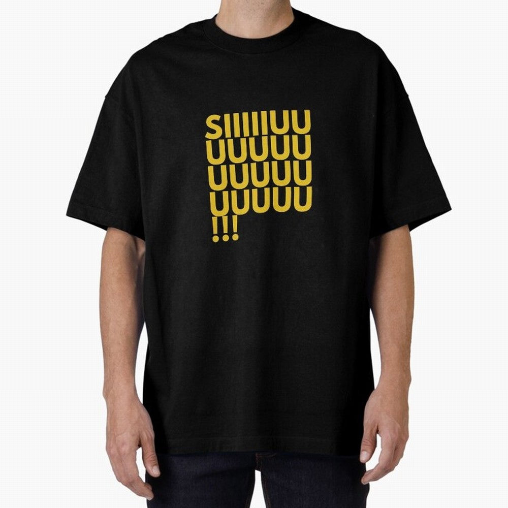 Cristiano Ronaldo Siuuu Oversized T-Shirt Fuel the Hype around Global Football Passion for FIFA World Cup 2026, Highlighting Mbappe, Argentina, Classic Soccer Heritage, Championship Pressure, Fan Loyalty and International Pride; Ideal for Fans Who