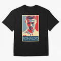 Cristiano Ronaldo Oversized T-Shirt Celebrate Supporters United by FIFA World Cup 2026 for Fans of Mbappe and Neymar and France and Portugal, Bringing Football Festival Excitement, Trophy Ambitions, Country Rivalries and Star Player Buzz; Ideal for