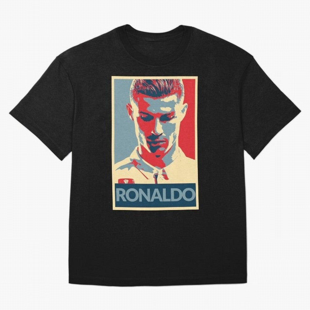 Cristiano Ronaldo Oversized T-Shirt Celebrate Supporters United by FIFA World Cup 2026 for Fans of Mbappe and Neymar and France and Portugal, Bringing Football Festival Excitement, Trophy Ambitions, Country Rivalries and Star Player Buzz; Ideal for