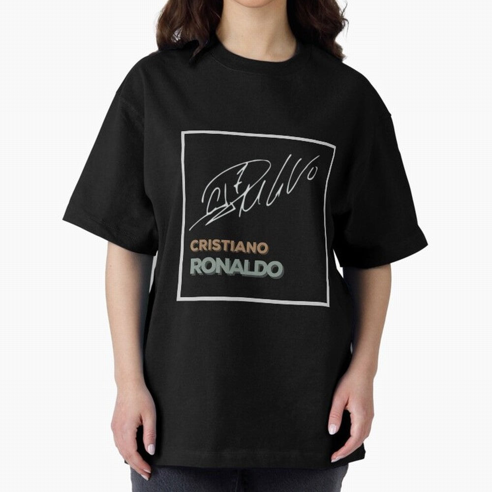 SIUUU - Cristiano Ronaldo CR7 Best Seller Oversized T-Shirt Relive the Noise and Pride of FIFA World Cup 2026 for Fans of Messi and Cristiano Ronaldo and Argentina and Brazil, Bringing Vintage Soccer Flavor, Modern Football Stars, National Flags