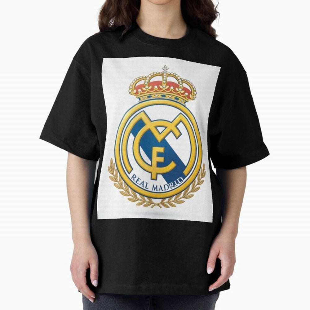 Real Futbol Bernab¨¦u Oversized T-Shirt Celebrate Football Dreams Across FIFA World Cup 2026 Group Stage Connected to CR7, Portugal, Spain and Germany Energy, Global Supporter Spirit, Legendary Goals, National Colors and Tournament Celebration;