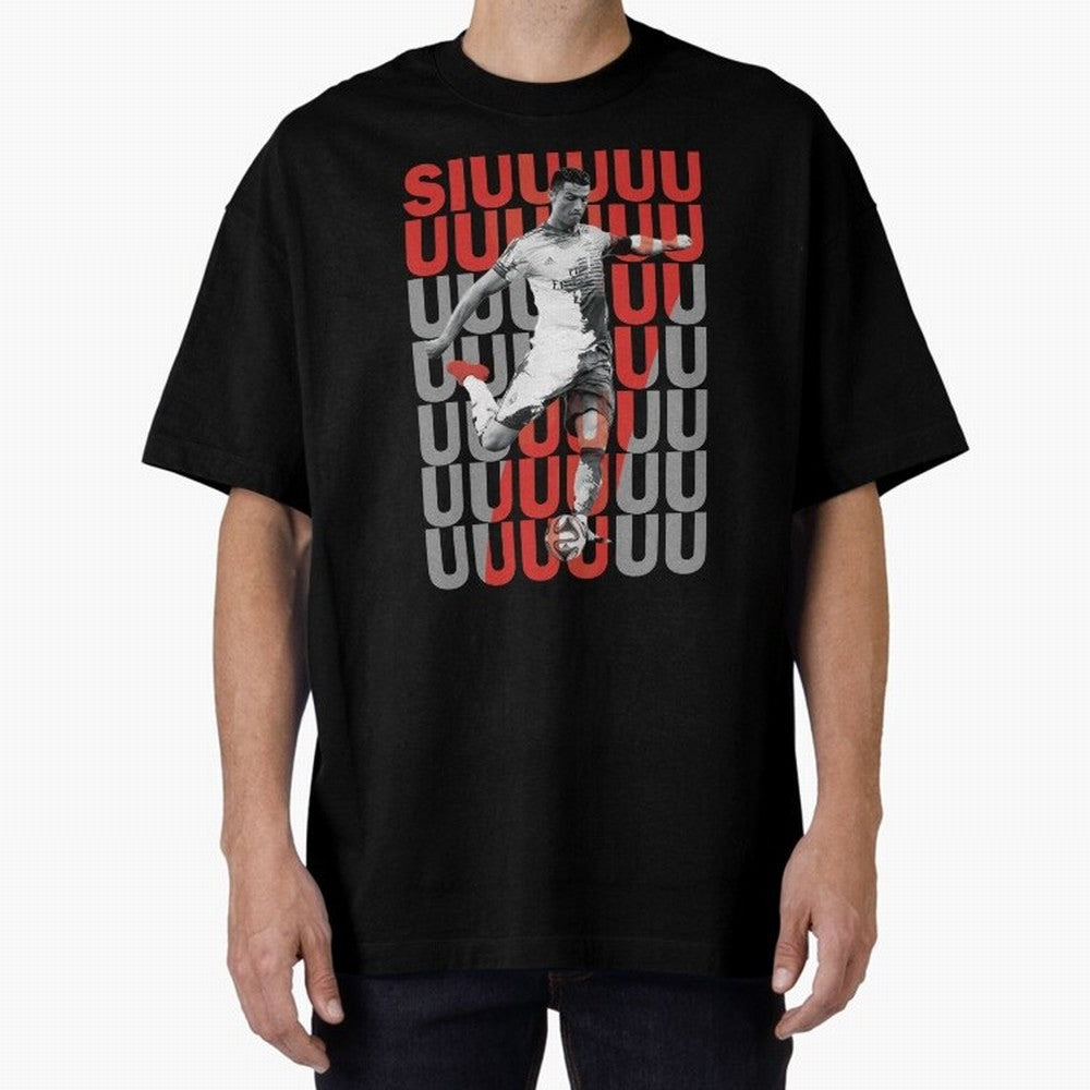 Siuuuuuu Cristiano Ronaldo Oversized T-Shirt Follow Every Goal of Match Day Hype around FIFA World Cup 2026 USA Canada Mexico, CR7 and Messi, England and Germany, Worldwide Fan Energy, Dramatic Goals, Stadium Lights and Championship Celebrations;