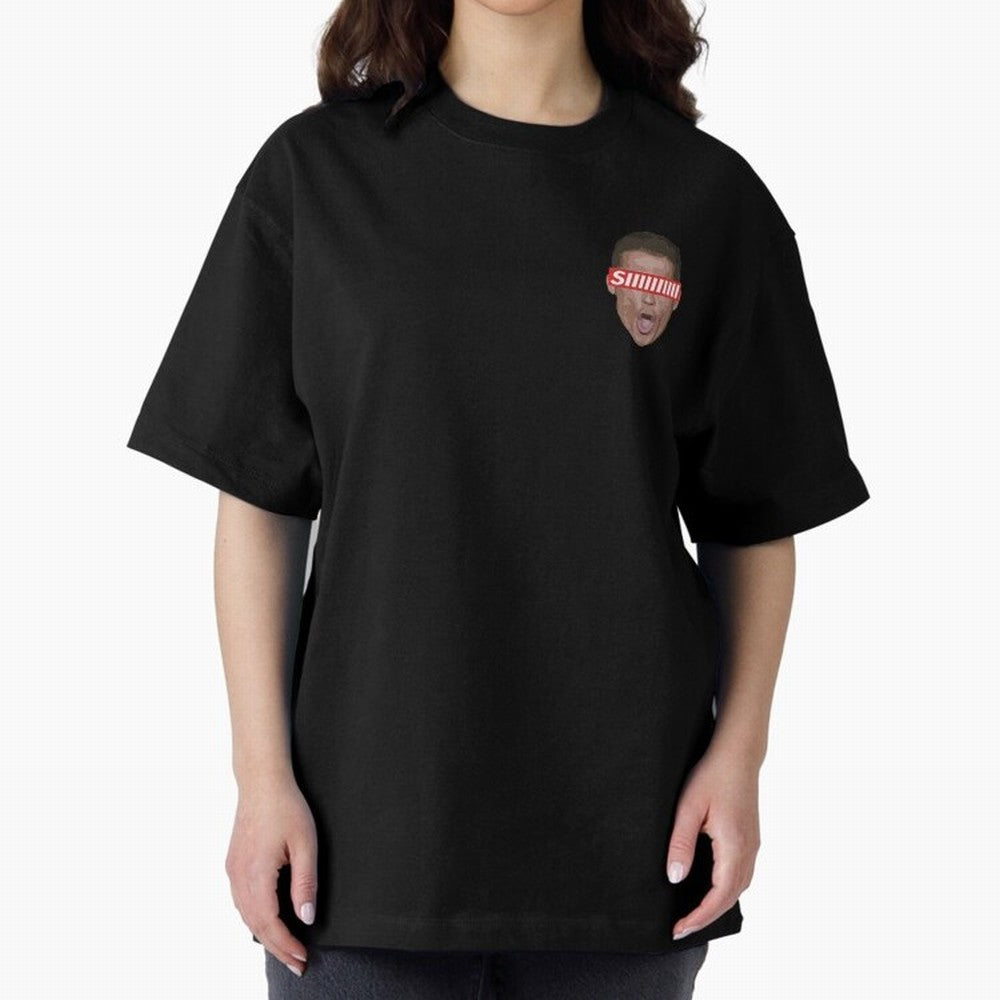 SIIII - Cristiano Ronaldo - Floating Head Oversized T-Shirt Fuel Match Day Hype around FIFA World Cup 2026, Mbappe and Neymar, England, France and Netherlands, Tournament Hype, Historic Matchups, Family Viewing Parties and Global Sports Pride;