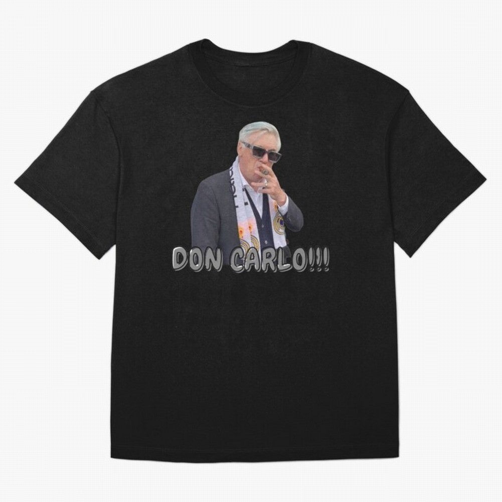 Don Carlo Ancelotti Oversized T-Shirt Keep the Legacy of FIFA World Cup 2026 Group Stage Spirit, Built around Portugal, Mbappe and Neymar, Worldwide Fan Energy, Dramatic Goals, Stadium Lights and Championship Celebrations; Great for Watch Parties,
