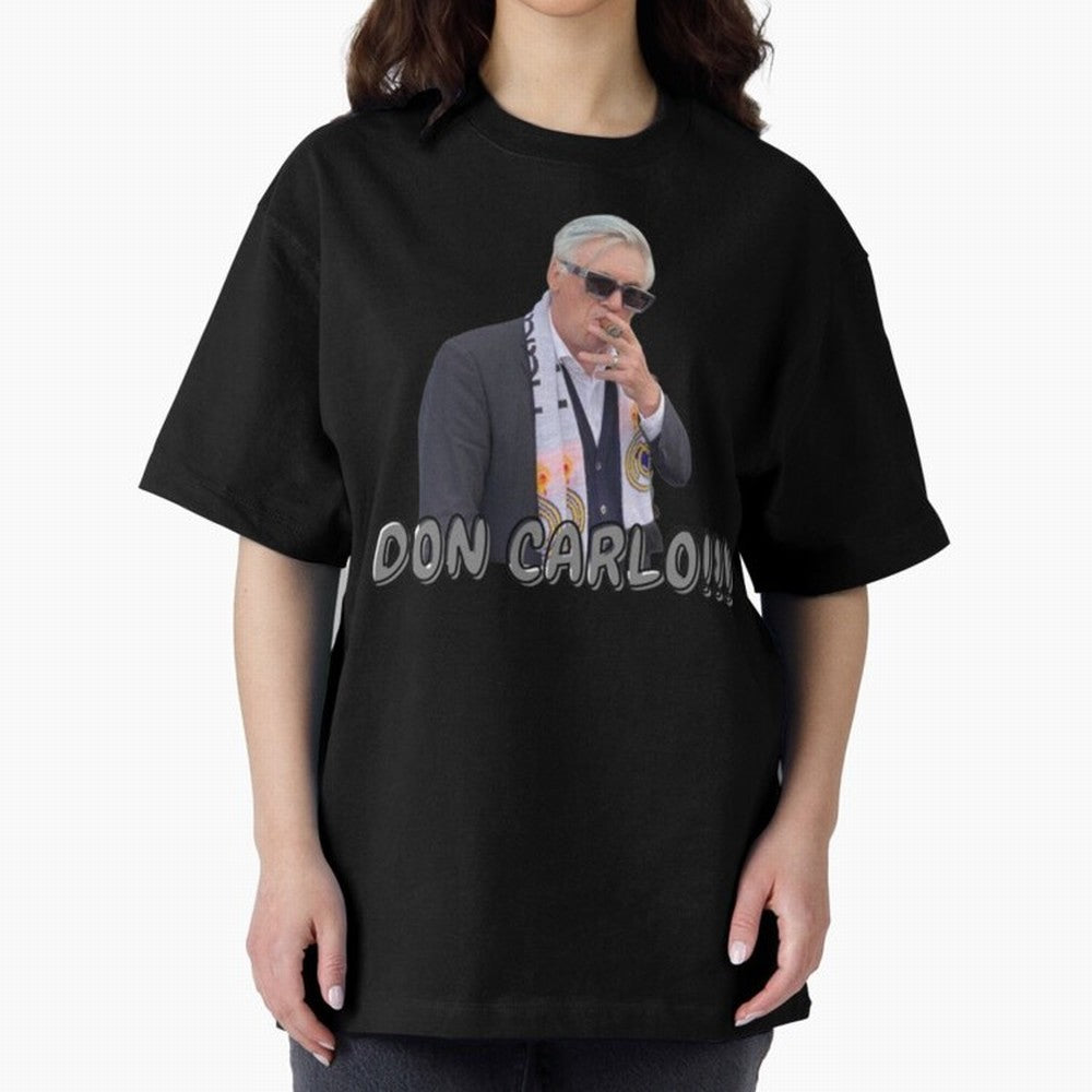 Don Carlo Ancelotti Oversized T-Shirt Keep the Legacy of FIFA World Cup 2026 Group Stage Spirit, Built around Portugal, Mbappe and Neymar, Worldwide Fan Energy, Dramatic Goals, Stadium Lights and Championship Celebrations; Great for Watch Parties,