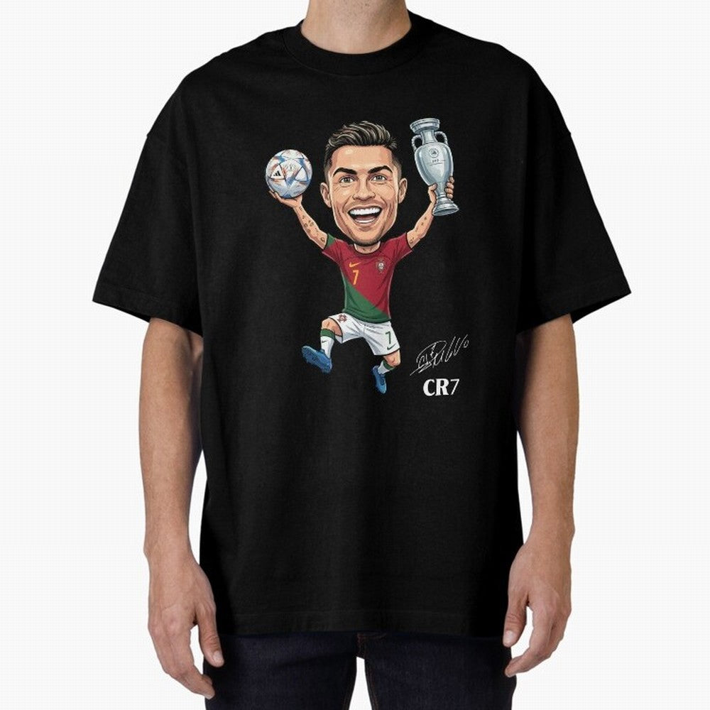 Cristiano Ronaldo Campion Oversized T-Shirt Show Support during the FIFA World Cup 2026 Journey through CR7 Highlights, Netherlands Pride, Match Day Excitement, Supporter Culture, Golden Goals and Global Football Passion; Created for Match Day