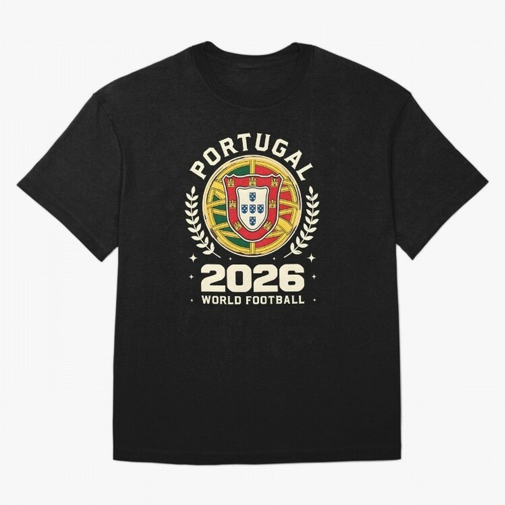 Portugal 2026 World Football Oversized T-Shirt Join the Global Buzz around the FIFA World Cup 2026 Group Stage Journey through Neymar, Haaland and Cristiano Ronaldo Highlights, Portugal Pride, Stadium Chants, National Pride, Trophy Dreams and