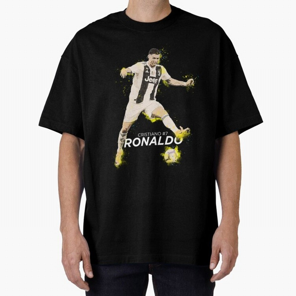 Cristiano Ronaldo Cristiano Ronaldo Oversized T-Shirt Make the Season About FIFA World Cup 2026 USA Canada Mexico Spirit, with Portugal, Spain and Germany, Cristiano Ronaldo, Haaland and CR7, Retro Football Energy, Iconic Rivalries, Trophy Chase
