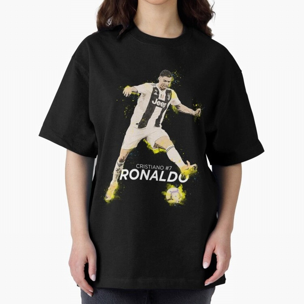 Cristiano Ronaldo Cristiano Ronaldo Oversized T-Shirt Make the Season About FIFA World Cup 2026 USA Canada Mexico Spirit, with Portugal, Spain and Germany, Cristiano Ronaldo, Haaland and CR7, Retro Football Energy, Iconic Rivalries, Trophy Chase