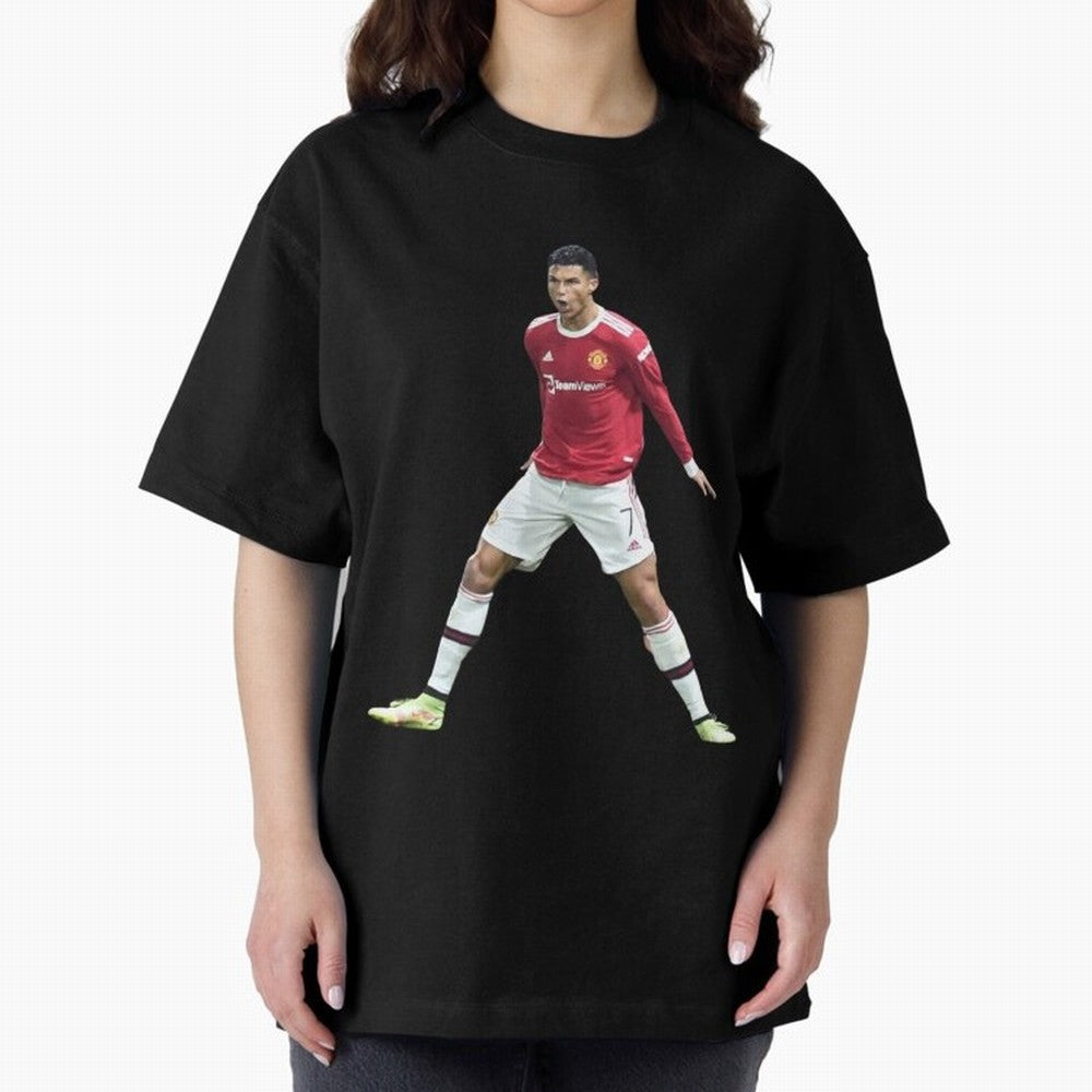 Ronaldo in Flight Oversized T-Shirt Remember Iconic Moments from the FIFA World Cup 2026 Journey through Haaland Highlights, Brazil Pride, Game Day Rituals, Football Legends, Country Pride and the Road to the Final; Ideal for Fans Who Follow Messi,