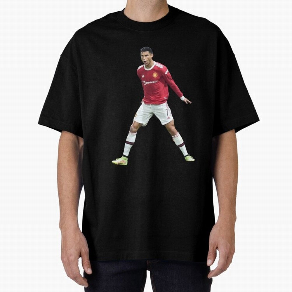 Ronaldo in Flight Oversized T-Shirt Remember Iconic Moments from the FIFA World Cup 2026 Journey through Haaland Highlights, Brazil Pride, Game Day Rituals, Football Legends, Country Pride and the Road to the Final; Ideal for Fans Who Follow Messi,
