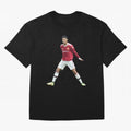 Ronaldo in Flight Oversized T-Shirt Remember Iconic Moments from the FIFA World Cup 2026 Journey through Haaland Highlights, Brazil Pride, Game Day Rituals, Football Legends, Country Pride and the Road to the Final; Ideal for Fans Who Follow Messi,