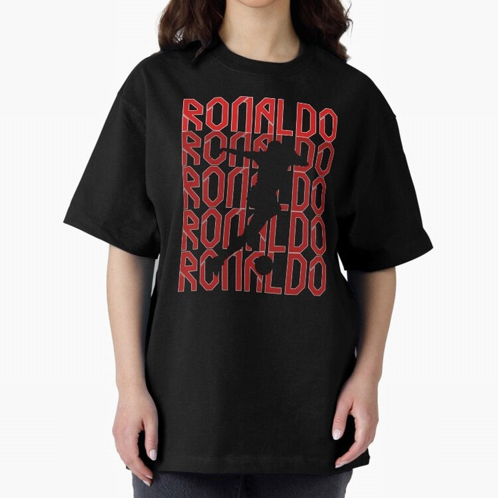 Cristiano Ronaldo Oversized T-Shirt Celebrate Global Passion for FIFA World Cup 2026 for Fans of CR7 and Brazil, Portugal and Argentina, Bringing Worldwide Fan Energy, Dramatic Goals, Stadium Lights and Championship Celebrations; Ideal for Fans Who
