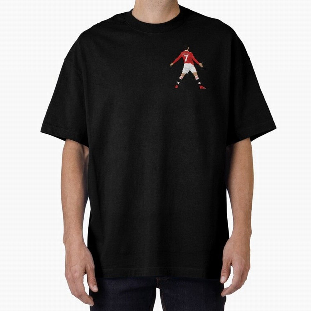 Ronaldo CR7 - Manchester Unided Oversized T-Shirt Honor Football Greatness during FIFA World Cup 2026 Made for Cristiano Ronaldo, Haaland and CR7, Spain Energy, Tournament Hype, Historic Matchups, Family Viewing Parties and Global Sports Pride;