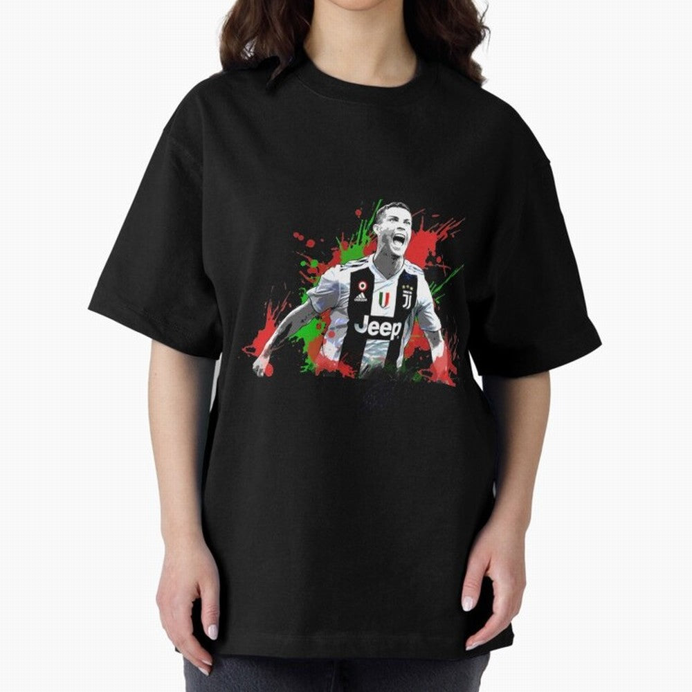 Cristiano Ronaldo Cristiano Ronaldo Oversized T-Shirt Show Match Day Excitement for FIFA World Cup 2026 Group Stage Built around Messi, CR7 and Mbappe, Argentina Energy, Soccer Culture, Superstar Moments, National Team Dreams and Competitive Fire;