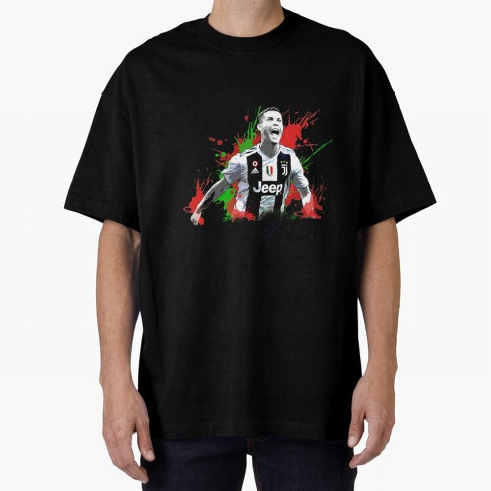 Cristiano Ronaldo Cristiano Ronaldo Oversized T-Shirt Show Match Day Excitement for FIFA World Cup 2026 Group Stage Built around Messi, CR7 and Mbappe, Argentina Energy, Soccer Culture, Superstar Moments, National Team Dreams and Competitive Fire;