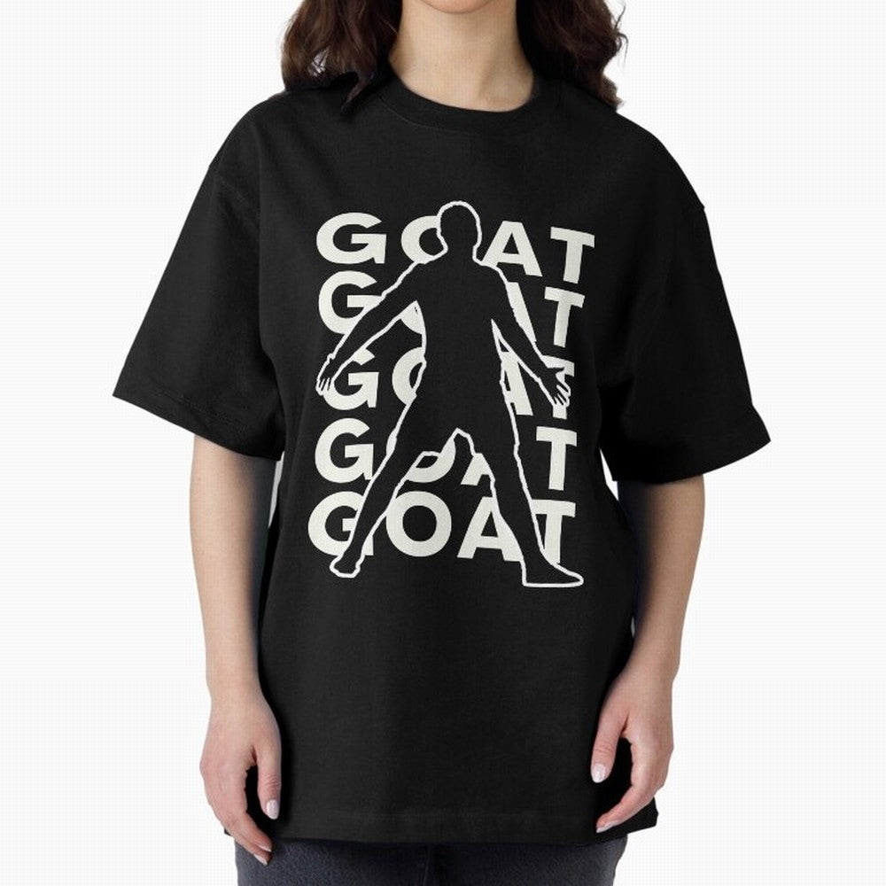 Cristiano Ronaldo the goat CR7 Oversized T-Shirt Keep the Match Day Mood of FIFA World Cup 2026 USA Canada Mexico for Fans of Haaland and Mbappe and Brazil, Bringing Worldwide Fan Energy, Dramatic Goals, Stadium Lights and Championship