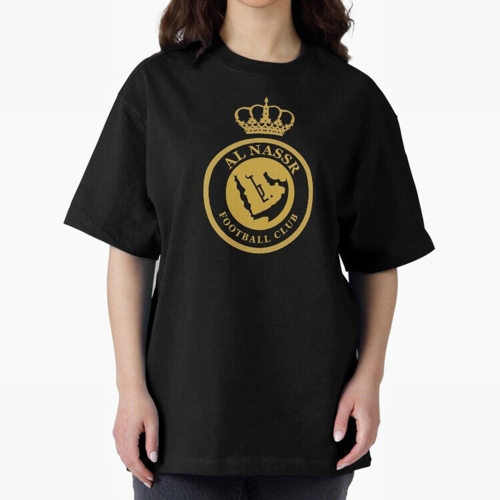 Al-Nassr Football Club - Oversized T-Shirt Join the Global Buzz around Match Day Hype around FIFA World Cup 2026 Group Stage, Cristiano Ronaldo, Spain, Classic Soccer Heritage, Championship Pressure, Fan Loyalty and International Pride; Made for