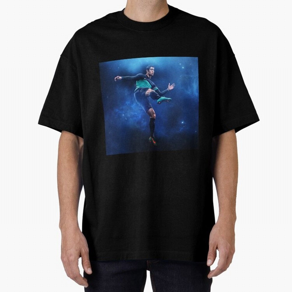 cristiano ronaldo #005 Oversized T-Shirt Make Every Kick Count in Match Day Hype around FIFA World Cup 2026, Messi, Neymar and Mbappe, France, Worldwide Fan Energy, Dramatic Goals, Stadium Lights and Championship Celebrations; Perfect for