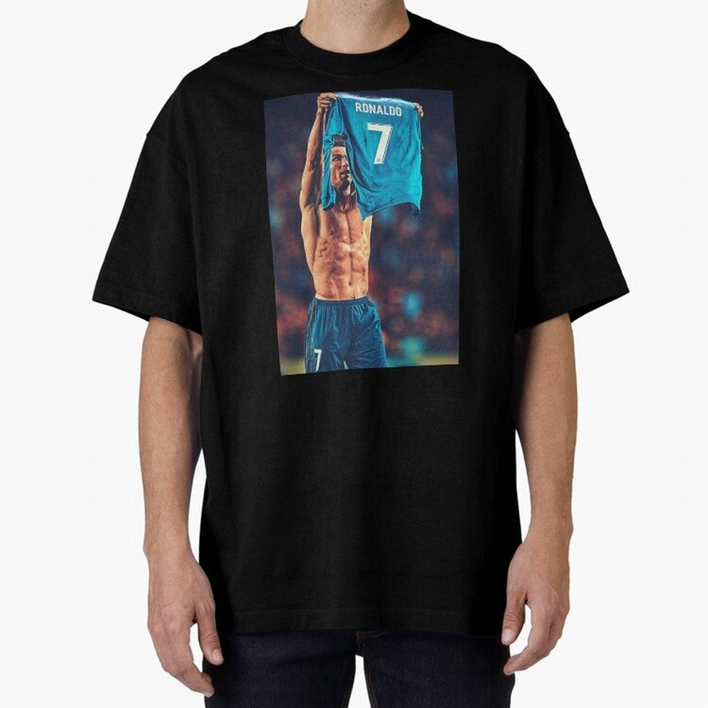 Cristiano Ronaldo Siu Goat,Ronaldo Gifts, Ronaldo Best Selling , Ronaldo Top Items Oversized T-Shirt Celebrate National Team Dreams in FIFA World Cup 2026 USA Canada Mexico for Fans of CR7 and Messi and Spain, Bringing Sports Nostalgia,