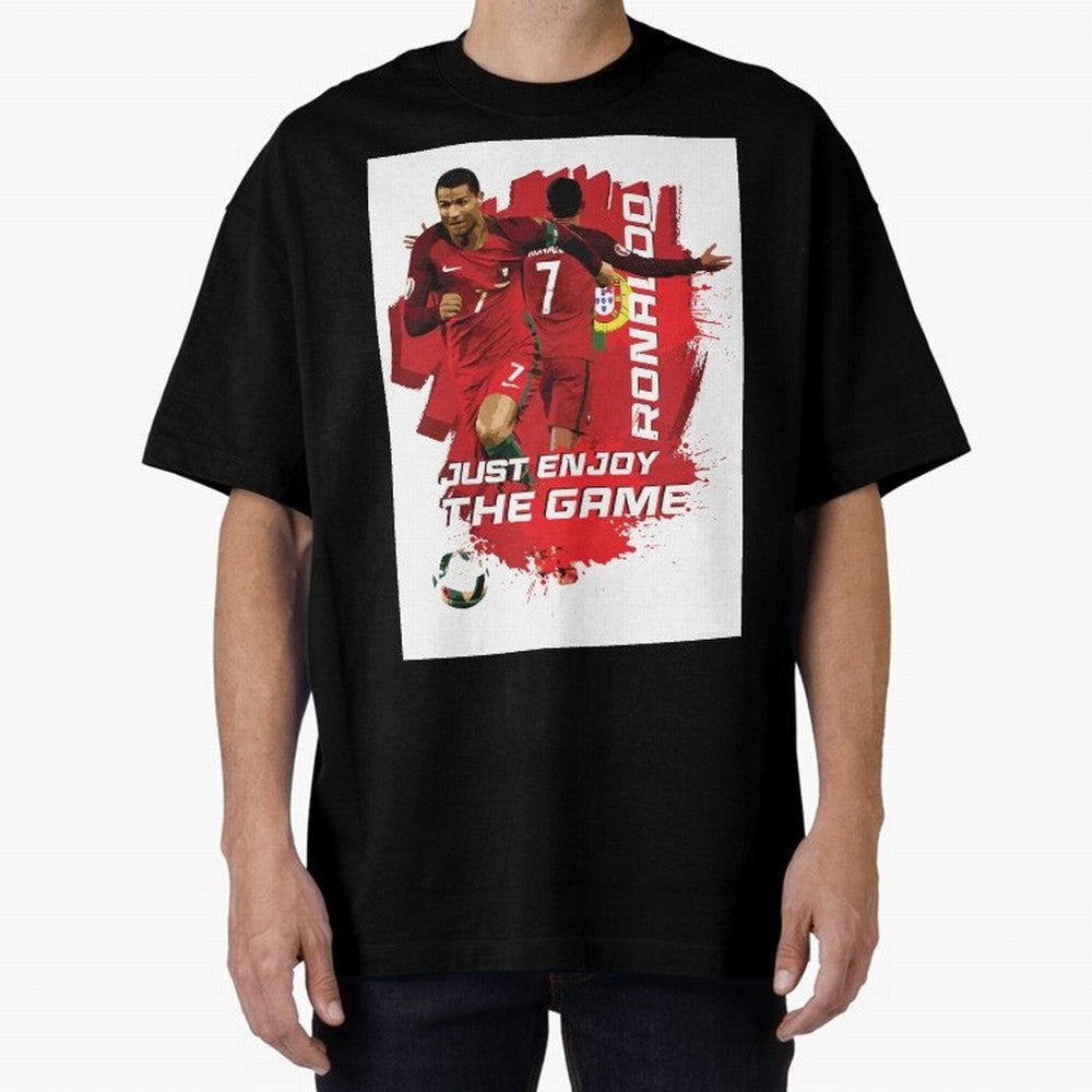 Cristiano Ronaldo Oversized T-Shirt Keep the Legacy of FIFA World Cup 2026 Spirit, Celebrating Germany, Messi, Neymar and Mbappe, Stadium Chants, National Pride, Trophy Dreams and Unforgettable Football Memories; Perfect for Supporters Who Want