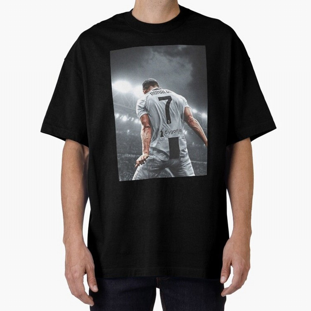 Glorious Oversized T-Shirt Feel International Energy from Global Football Passion for FIFA World Cup 2026, Featuring Haaland and Mbappe, Portugal, Spain and Germany, Championship Spirit, Famous Goals, Roaring Crowds and International Football