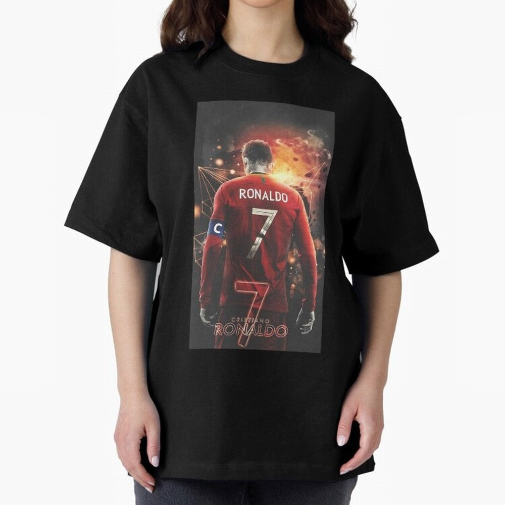At Back Oversized T-Shirt Celebrate Soccer Greatness during FIFA World Cup 2026 for Fans of Messi, Neymar and Mbappe and Portugal, Spain and Germany, Bringing Supporter Pride, Iconic Celebrations, Legendary Names and Global Match Day Energy;