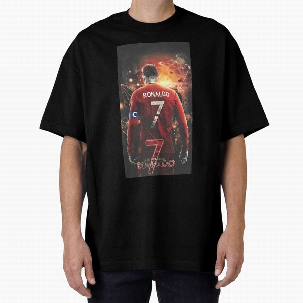 At Back Oversized T-Shirt Celebrate Soccer Greatness during FIFA World Cup 2026 for Fans of Messi, Neymar and Mbappe and Portugal, Spain and Germany, Bringing Supporter Pride, Iconic Celebrations, Legendary Names and Global Match Day Energy;