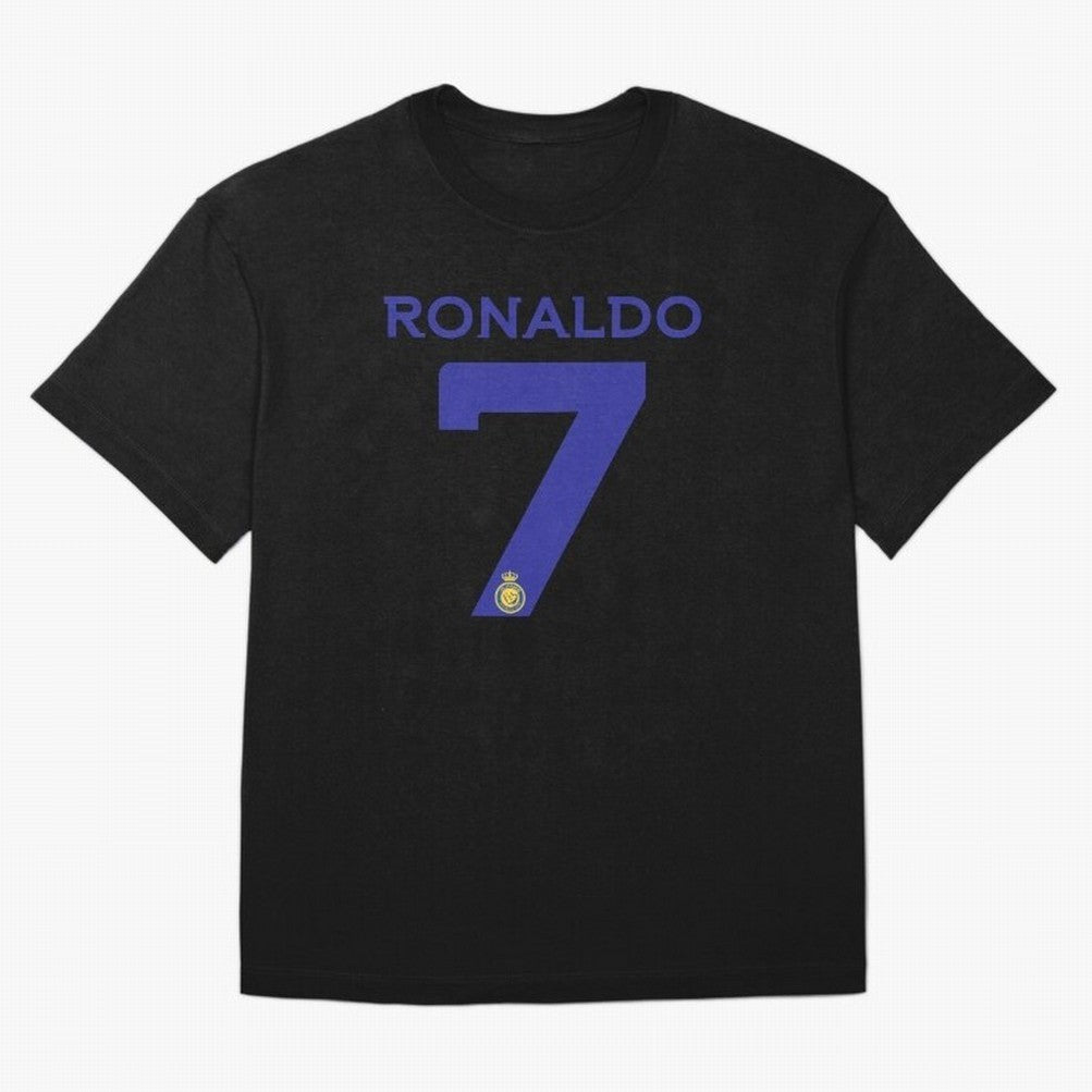 Ronaldo 7 Al-Nassr Football Club - Oversized T-Shirt Bring Stadium Energy to Match Day Hype around FIFA World Cup 2026 USA Canada Mexico, CR7, Spain and Netherlands, Worldwide Fan Energy, Dramatic Goals, Stadium Lights and Championship