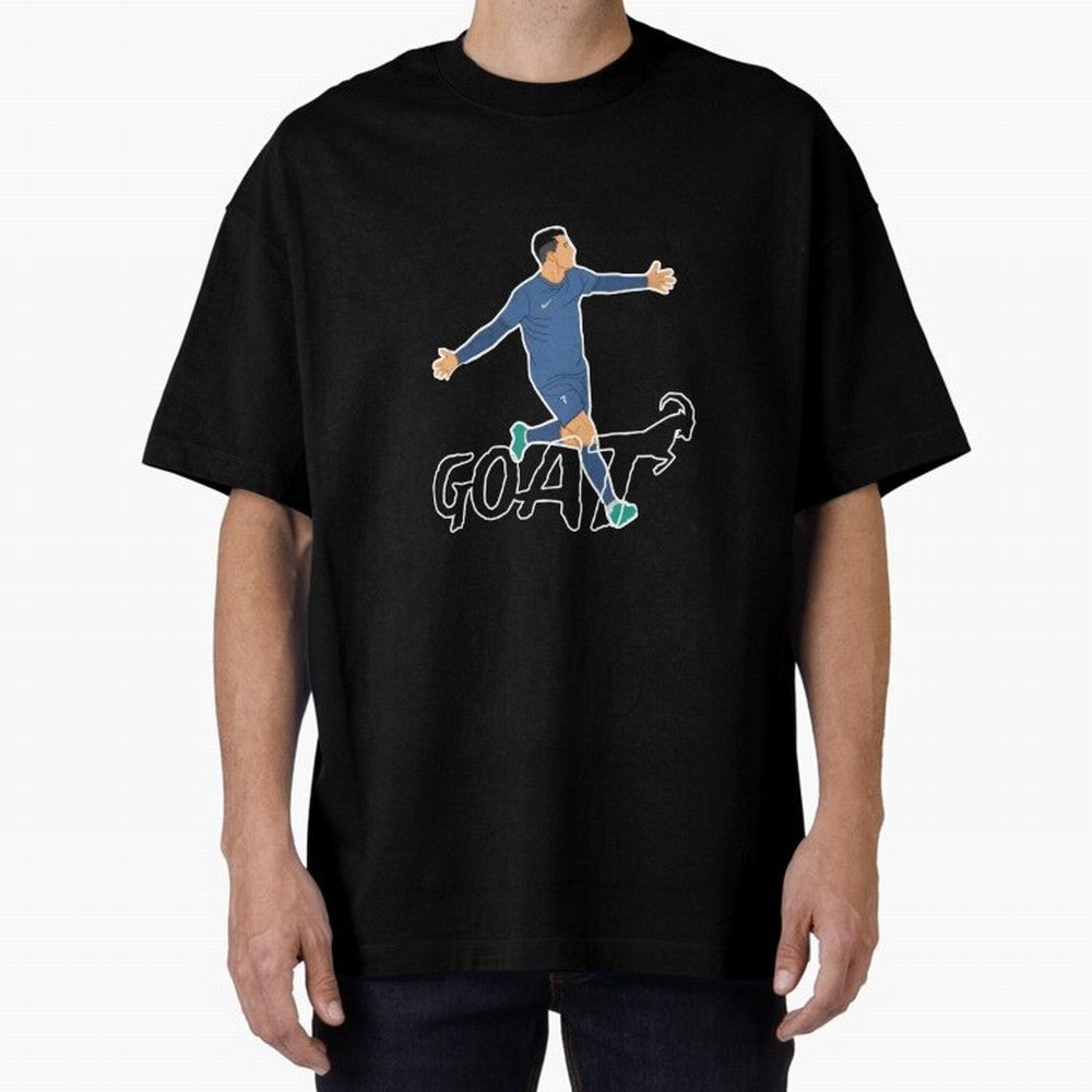 Cristiano Ronaldo - GOAT Oversized T-Shirt Share the Excitement of the FIFA World Cup 2026 Group Stage Journey through CR7 Highlights, England Pride, Football History, Final Match Energy, Crowd Noise and Once in a Lifetime Moments; Perfect for