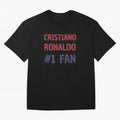 Cristiano Ronaldo - #1 Fan Oversized T-Shirt Celebrate Supporters United by FIFA World Cup 2026 USA Canada Mexico Highlighting Mbappe and Neymar, Argentina Energy, Game Day Rituals, Football Legends, Country Pride and the Road to the Final; Ideal
