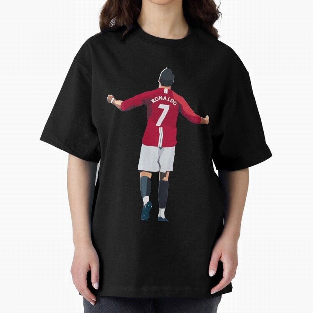 Cristiano Ronaldo Legend Cristiano Ronaldo Oversized T-Shirt Honor the Beautiful Game during FIFA World Cup 2026 Group Stage Highlighting Messi, Argentina Energy, Championship Spirit, Famous Goals, Roaring Crowds and International Football Unity;