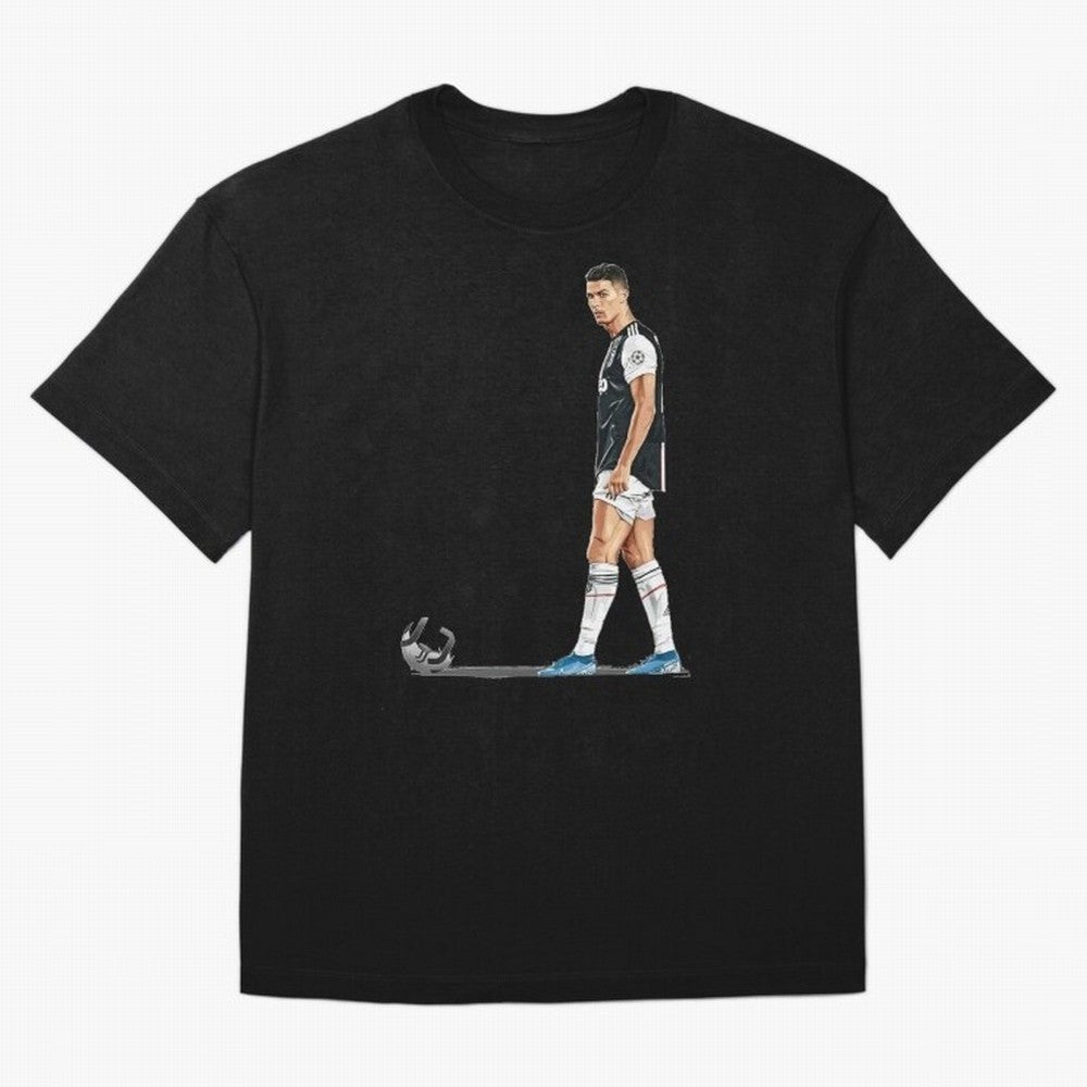 Ronaldo Watercolor Oversized T-Shirt Experience the Global Stage of FIFA World Cup 2026 Group Stage for Fans of Messi, Neymar and Mbappe and England, France and Netherlands, Bringing Stadium Memories, Football Loyalty, International Chants and