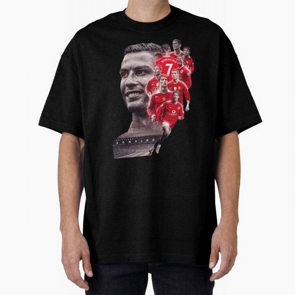 ronaldo Oversized T-Shirt Bring Legendary Rivalry Energy to Match Day Hype around FIFA World Cup 2026 Group Stage, Messi, Neymar and Mbappe, England, Global Supporter Spirit, Legendary Goals, National Colors and Tournament Celebration; Built for